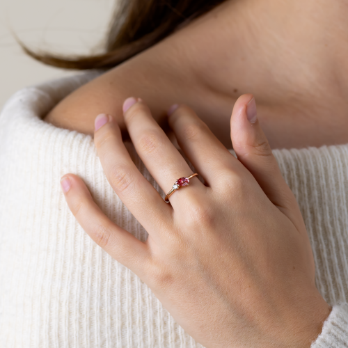 Lab-grown diamond Toi et Moi ring DUA