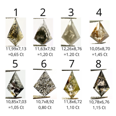 Kite salt and pepper diamond ring KELLY