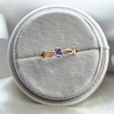 Tanzanite gold ring QUEENA