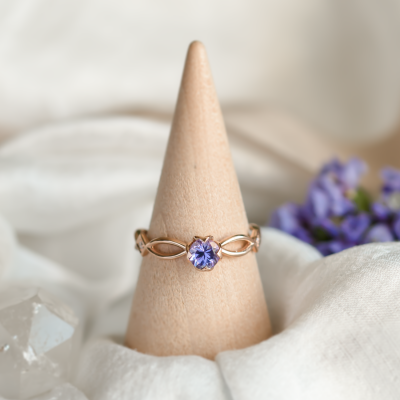 Tanzanite gold ring QUEENA