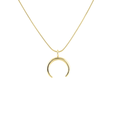 Zlatý náhrdelník ve tvaru půlměsíce ANEBY