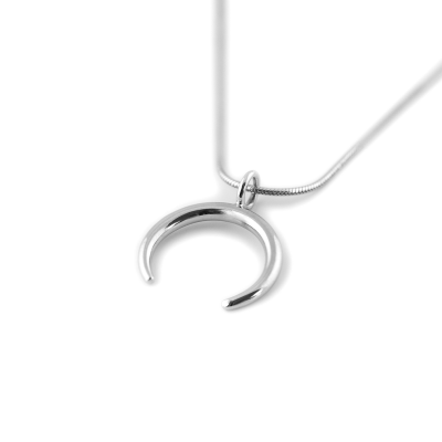Gold necklace in the shape of crescent - ANEBY