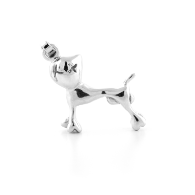 BANDE original silver pendant with the dog figure