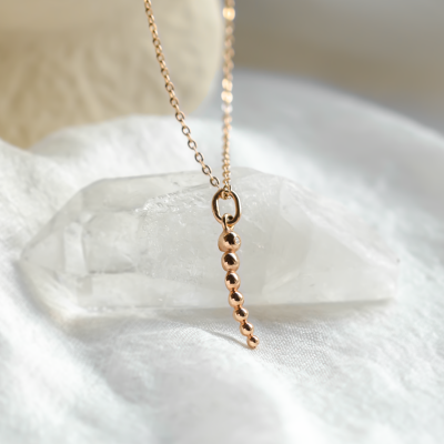 Minimalist diamond necklace CLAUDE