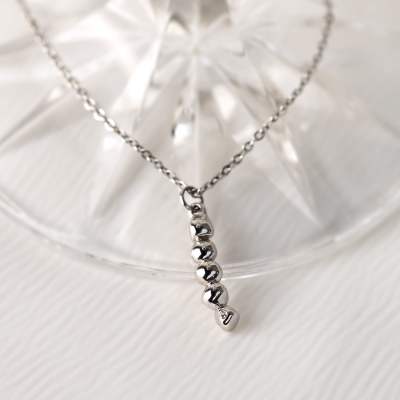 Minimalist gold necklace with diamond CORINNE