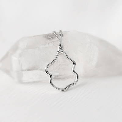 Minimalist diamond necklace DOMINIQUE