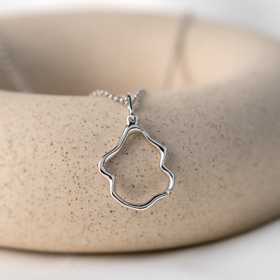 Minimalist diamond necklace DOMINIQUE