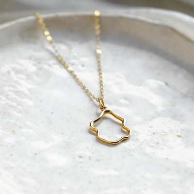 Minimalist diamond necklace DOMINIQUE