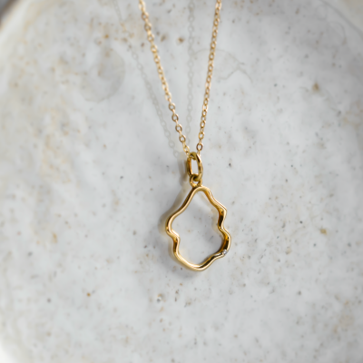 Minimalist diamond necklace DOMINIQUE