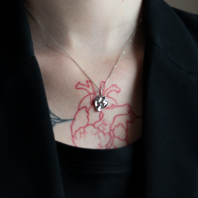 Earrings and necklace set HEARTBEAT