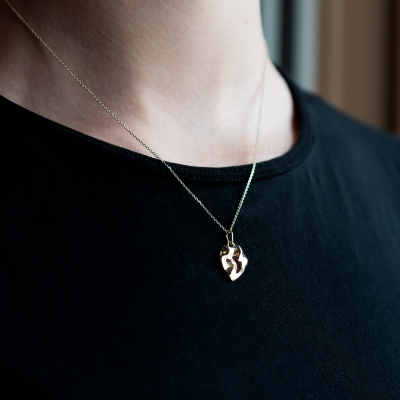 Original heartshaped necklace MARGUERITE