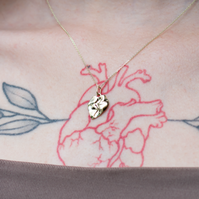 Original heartshaped necklace MARGUERITE