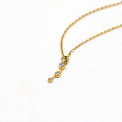 Minimalist diamond necklace MARIANNE