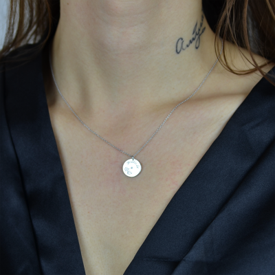 MORI silver pendant with dog traces