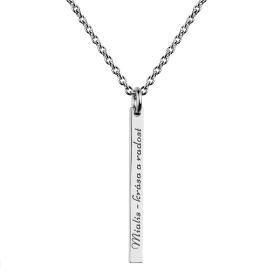Minimalist necklace with engraving option ODDA