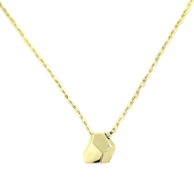 Minimalistický zlatý řetízek s přívěskem RISO