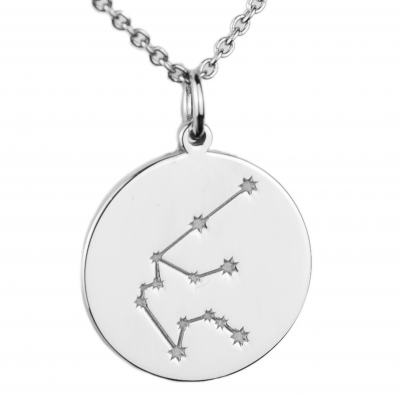 Silver pendant with a zodiac constellation ZODIAC