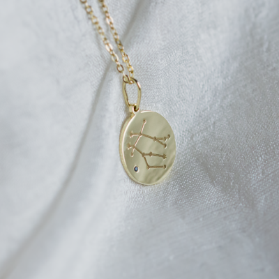 Diamond pendant with a zodiac constellation ZODIAC
