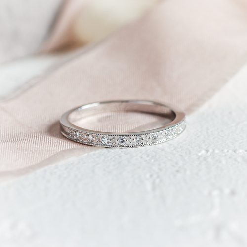 Vintage eternity prsten s diamanty ANTICA