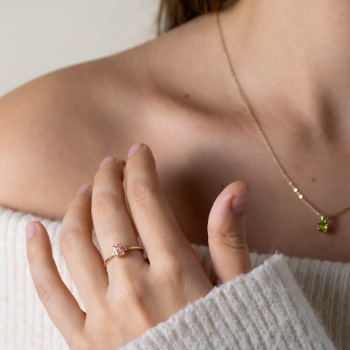 Romantic lab grown diamond ring ARCTELIA