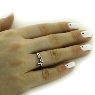 Sterling silver love ring ASKOY