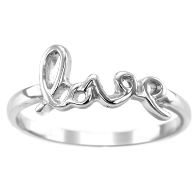 Sterling silver love ring ASKOY