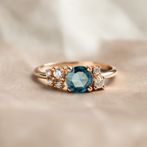 Luxusní cluster prsten s laboratorními diamanty CARINA