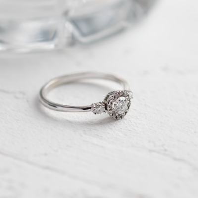 Unusual engagement ring with diamonds CARLITA