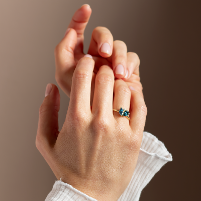 Toi et moi lab-grown diamond ring CARMELA