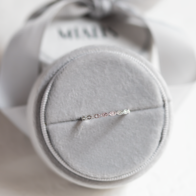 Elegant half eternity ring with diamonds CHRISTIE