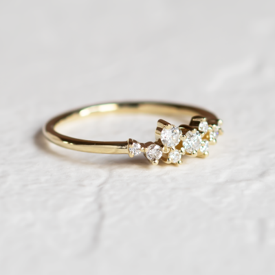 Diamond cluster ring CLARA