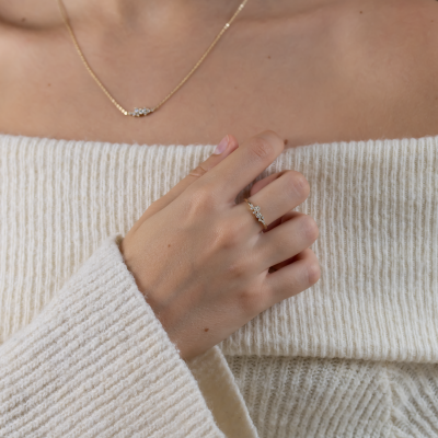 Diamantový cluster prsten CLARIAS