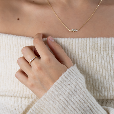 Diamantový cluster prsten CLARIAS