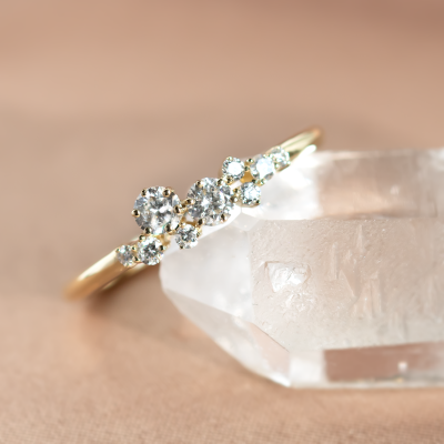 Diamond cluster ring CLARIAS