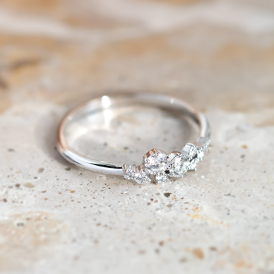 Diamond cluster ring CLARIAS