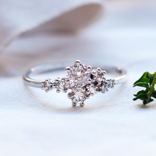 Vintage cluster lab-grown diamond ring LUST