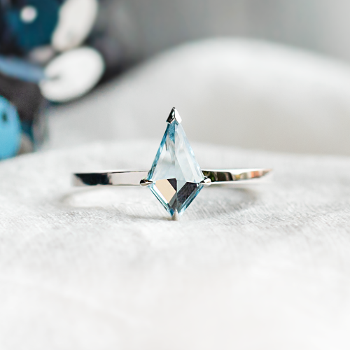 Zlatý prsten s kite topazem DALIA