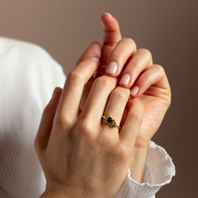 Toi et Moi lab grown diamond ring DOLORES