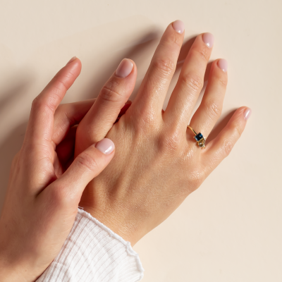 Toi et Moi lab grown diamond ring DOLORES