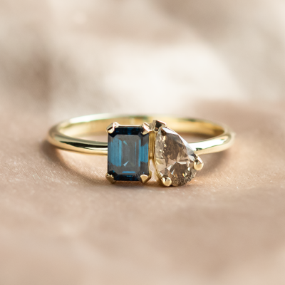 Toi et Moi lab grown diamond ring DOLORES