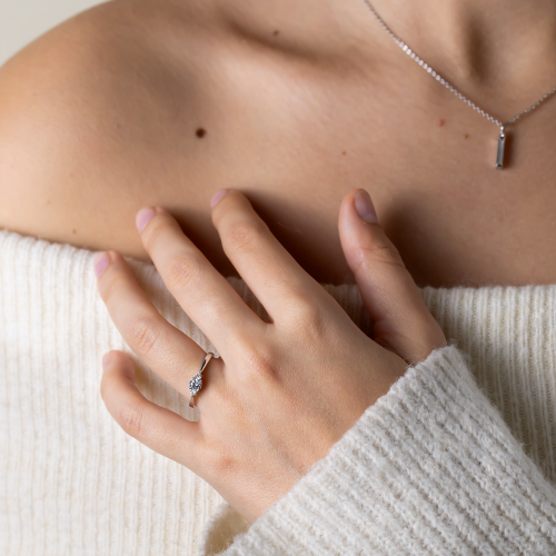 Lab grown diamond engagement ring DOROTHEA