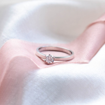 Engagement diamond ring 0.16ct  FISKA