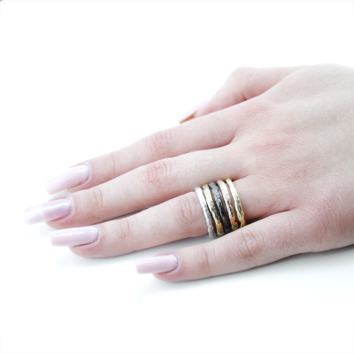 Minimalistické snubní prsteny ze zlata FLATEN