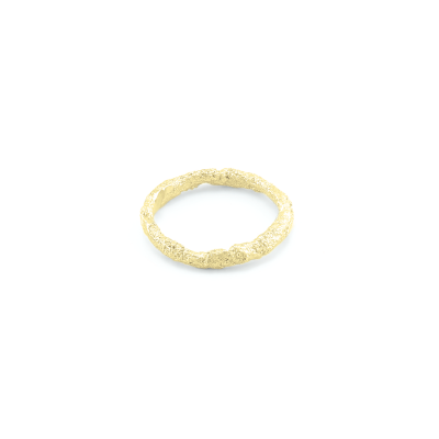 Minimalist gold wedding rings FLATEN