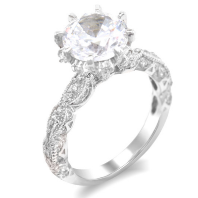 Skvostný stříbrný prsten se zirkonem FLII