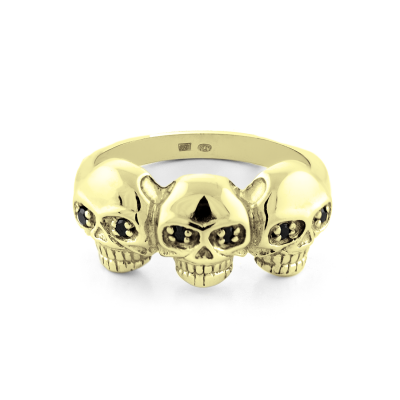 Diamond ring with skulls - FLORO
