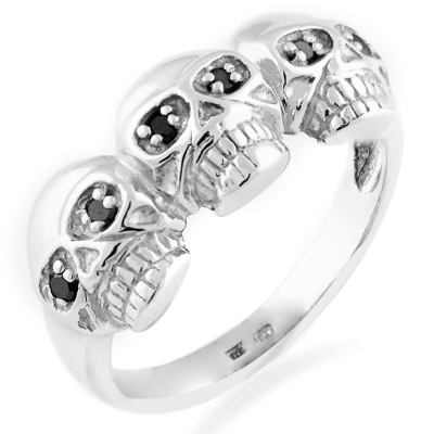 Diamond ring with skulls - FLORO