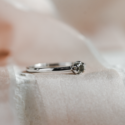 Soliter engagement ring with salt'n'pepper diamond GOTTARDO
