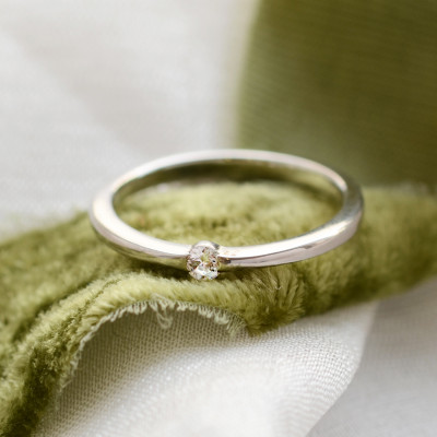Minimalist gold engagement ring HAMEN
