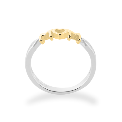 HAVME combination gold diamond dress ring